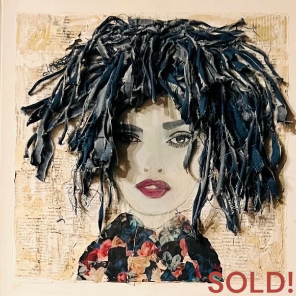 Hand Crafted Other - Art “Sensuality” mixed media on canvas. PRICE IS SET - NO COUNTER OFFERS.